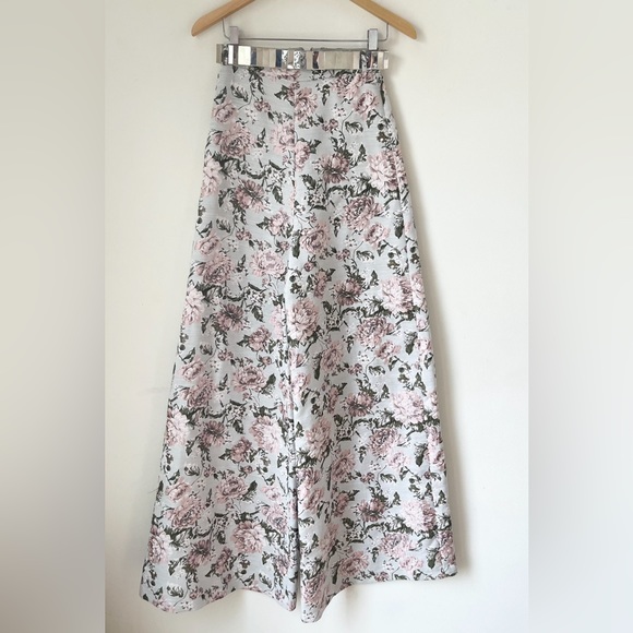 IEENA FOR MAC DUGGAL 2-Piece Floral Crop top Wide Leg Pants Set - Picture 6 of 11